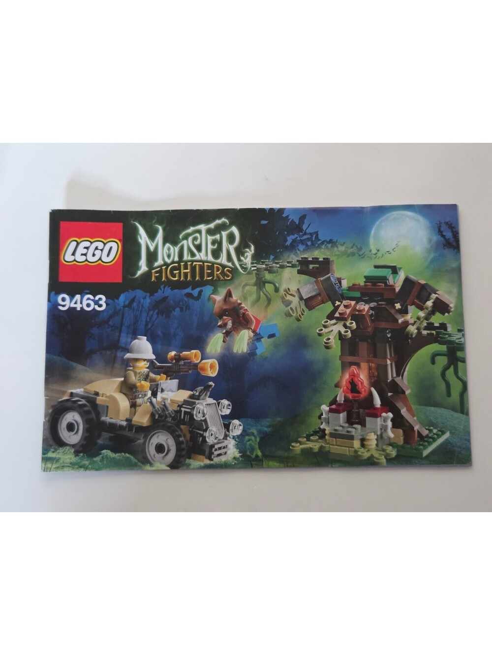 Lego Monster Fighters Set 9463 Werewolf Instruction Manual Booklet